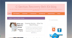 Desktop Screenshot of csectionrecoverybelt.com