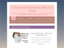 Tablet Screenshot of csectionrecoverybelt.com